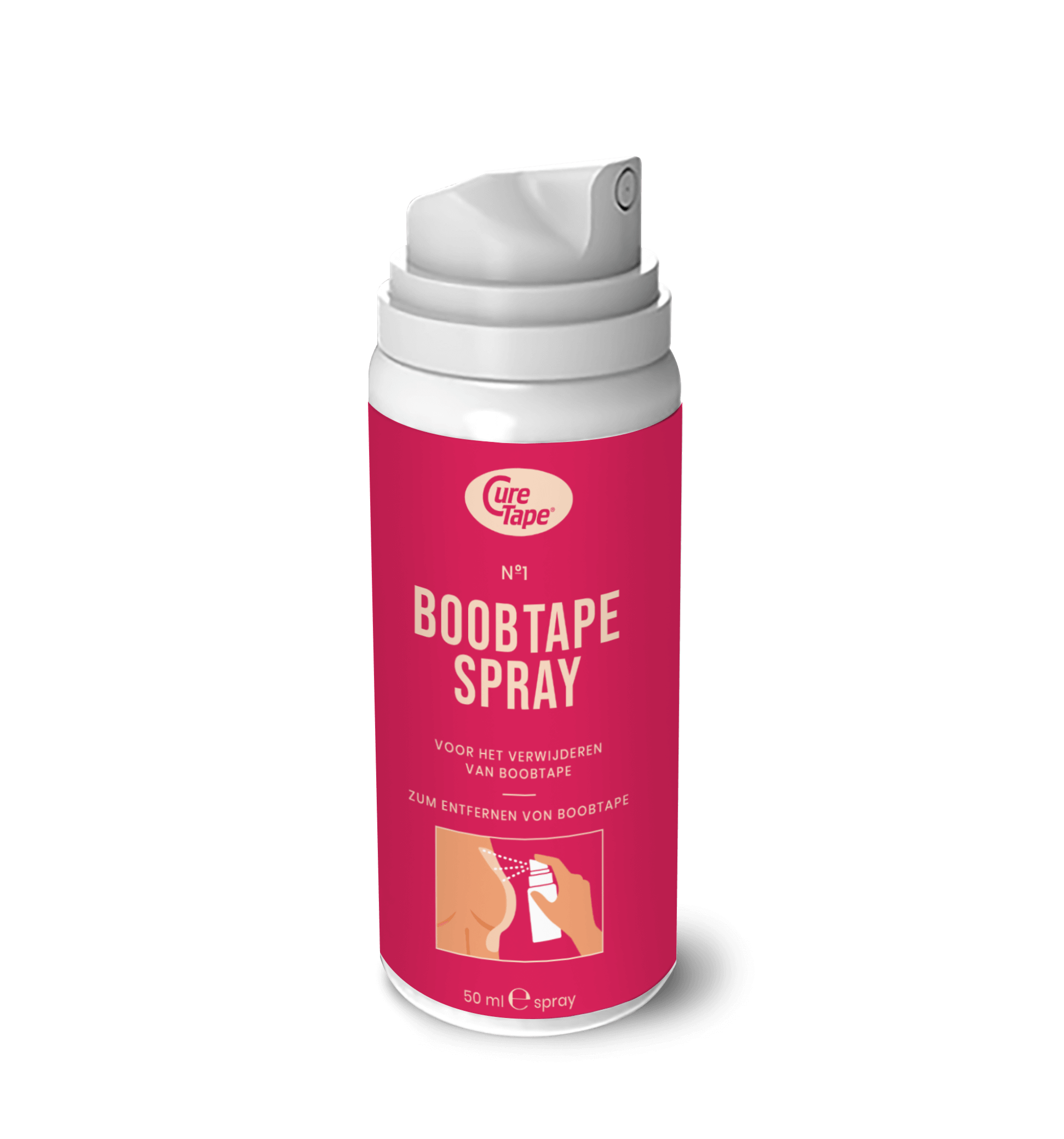 BoobTape Removal Spray – gentle adhesive remover for safe, painless tape removal